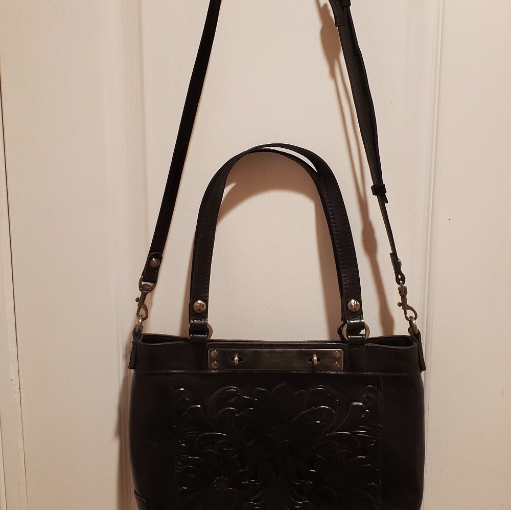Arden Embossed Leather Tote By Patricia Nash - Picture 2 of 15